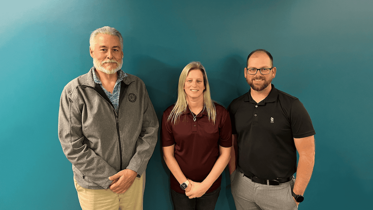 Safety Manager Brian Baker, Safety Manager Rhonda Stinson, and Regulatory Safety & Health Officer Wayne Howard